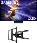 Samsung QN55S90FAFXZA 55 Inch 4K OLED Smart TV with a Kanto PMX700 Pro Series Full Motion Dual Stud Mount (2025)