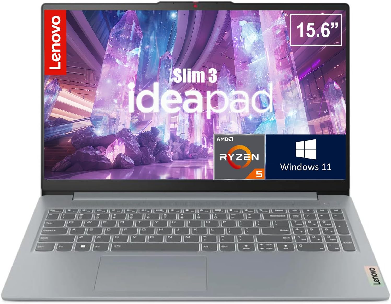 Lenovo IdeaPad Slim 3, 15.6 Inch FHD Laptop | Backlit Keyboard | AMD Ryzen 5 5625U, 6-Core Processor, Up to 4.3GHz | 16GB RAM, 2TB SSD | Windows 11 | WiFi-6 | Lightweight and Ultra-Slim