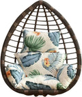 Swing Egg Chair Cushion,New Thickened Hanging Egg Chair Cushion,Large Soft Seat Cushion Washable Rocking Chair Cushion for Indoor Bedroom Garden Backyard,Easy to Clean (Color : D)