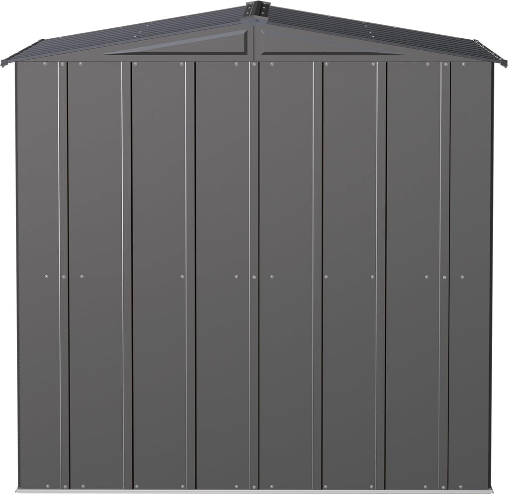 Arrow Sheds 6' x 6' Outdoor Steel Storage Shed, Grey