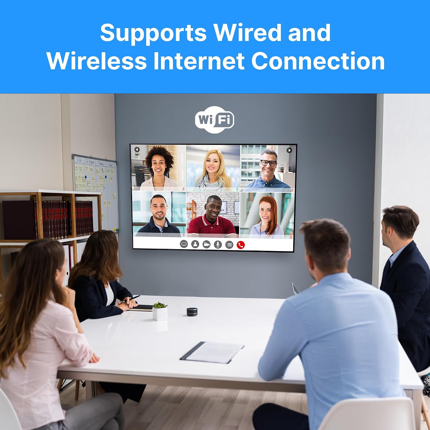 Pyle 55' 2160p UHD Smart TV - Flat Screen Monitor HD DLED Digital/Analog Television w/Built-in WebOS Hub Operating System, HDMI, USB, AV, Full Range Stereo Speaker, Wall Mount, Includes Remote Control