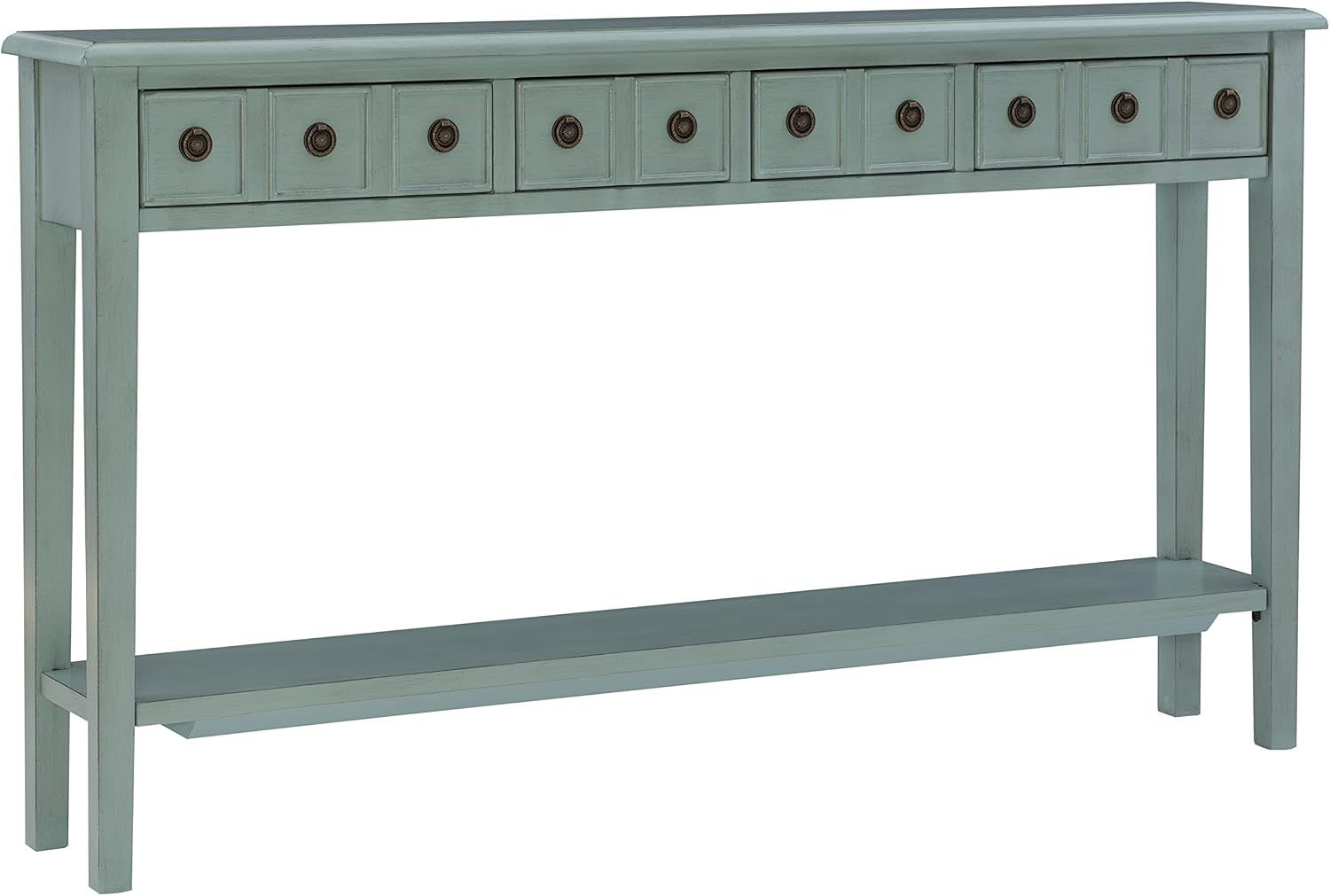 Powell Furniture Sadie Long Console Table, Teal