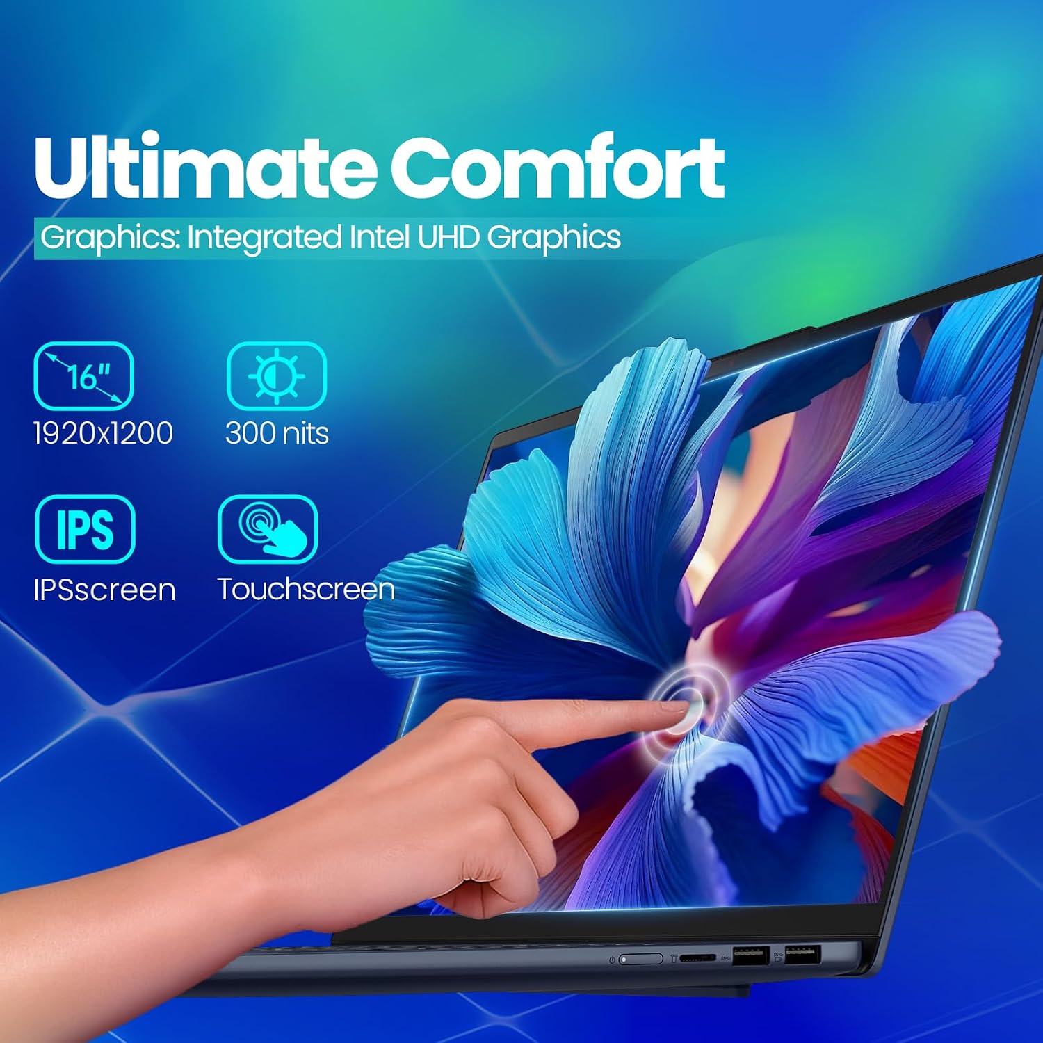 Lenovo IdeaPad Slim 5i Laptop Business 2026, 16' FHD+ Touchscreen, Intel Core 7 240H(Beat Ultra 7 255U), Facial Login IR Cam, Backlit KB, Win 11 Pro, Copilot, Al Voice Recorder (32GB DDR5 | 2TB SSD)