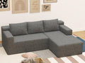 87' Modular Sectional Sofa, Cloud Sectional Couch with Deep Seat, Modern Modular L-Shape Sofa with Chaise, Cozy Boneless Couches for Living Room, Small Spaces, No Assembly Required