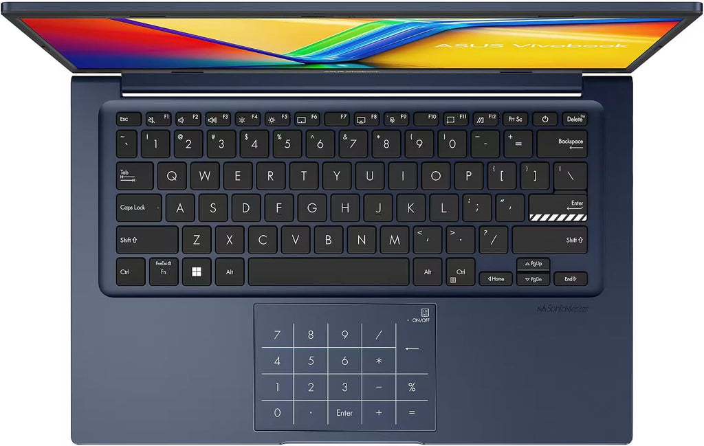 ASUS Vivobook 14' FHD Laptop, Intel Core i3-1315U, 12GB RAM, 256GB PCIe SSD, 8-in-1 HUB & USB Flash Drive, Wi-Fi, HDMI, Webcam, Long Battery Life, Touchpad, Quiet Blue • Windows 11