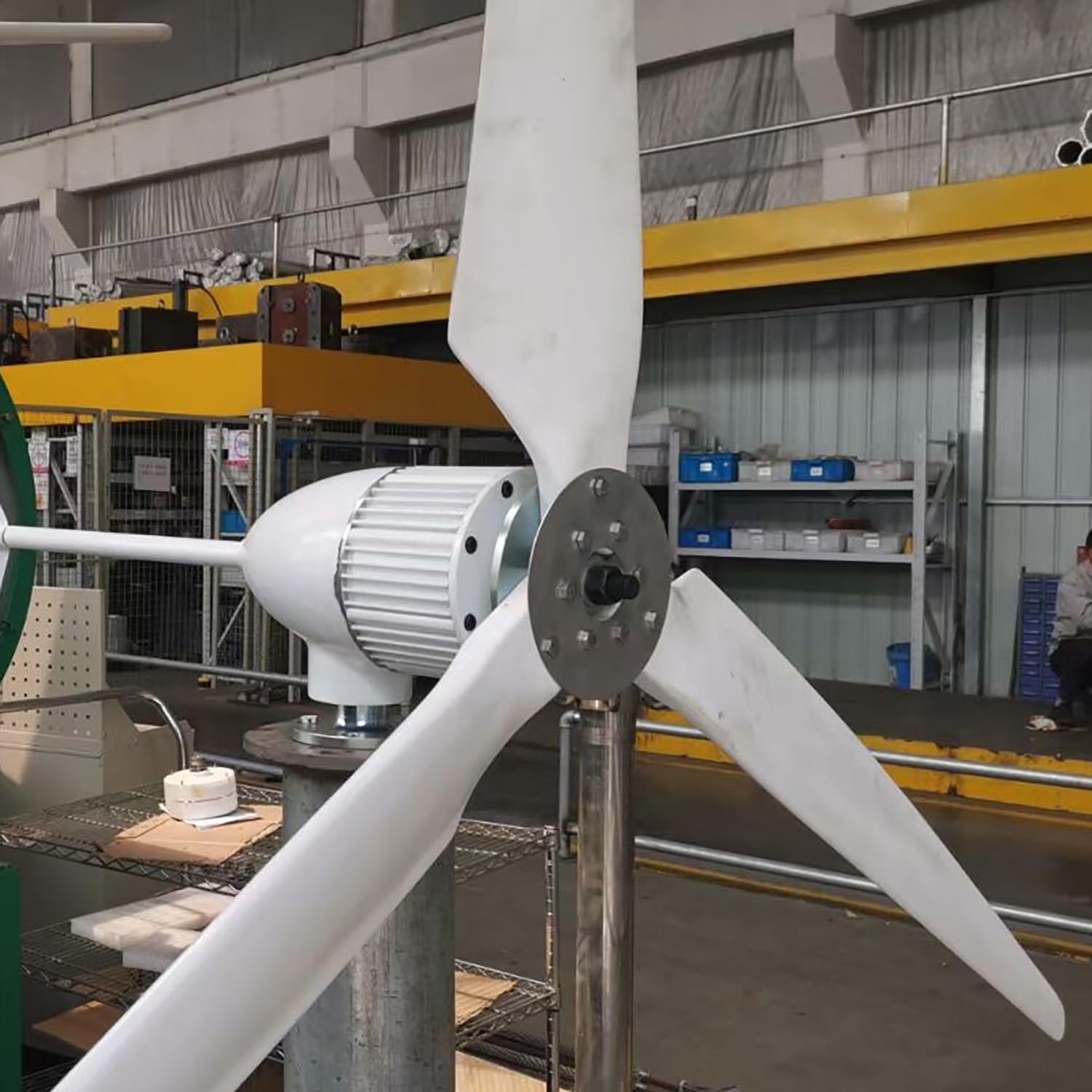 2000W 48V Wind Turbine Generator Kit Wind Power Generator with LCD Charge Controller for Home RV Marine Electricity Off Grid System