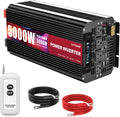LVYUAN 5000 Watt Power Inverter 24V to 110V 120V for Vehicle, Solar Inverter System, Heavy Duty, RV, Truck, Off Grid,Camping with 4 AC Outlets, LCD Display, Wireless Remote Control, Car Power Inverter