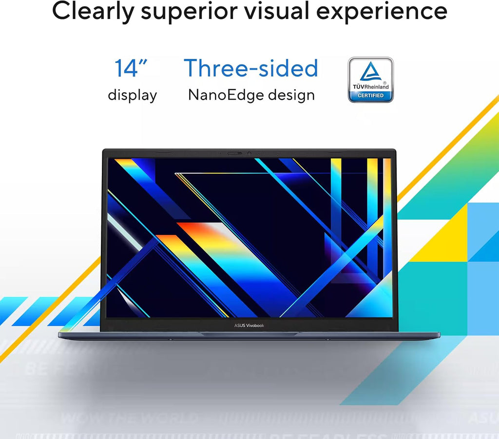 ASUS Vivobook 14' FHD Laptop, Intel Core i3-1315U, 16GB RAM, 512GB PCIe SSD, 8-in-1 HUB & USB Flash Drive, Wi-Fi, HDMI, Webcam, Long Battery Life, Touchpad, Quiet Blue • Windows 11