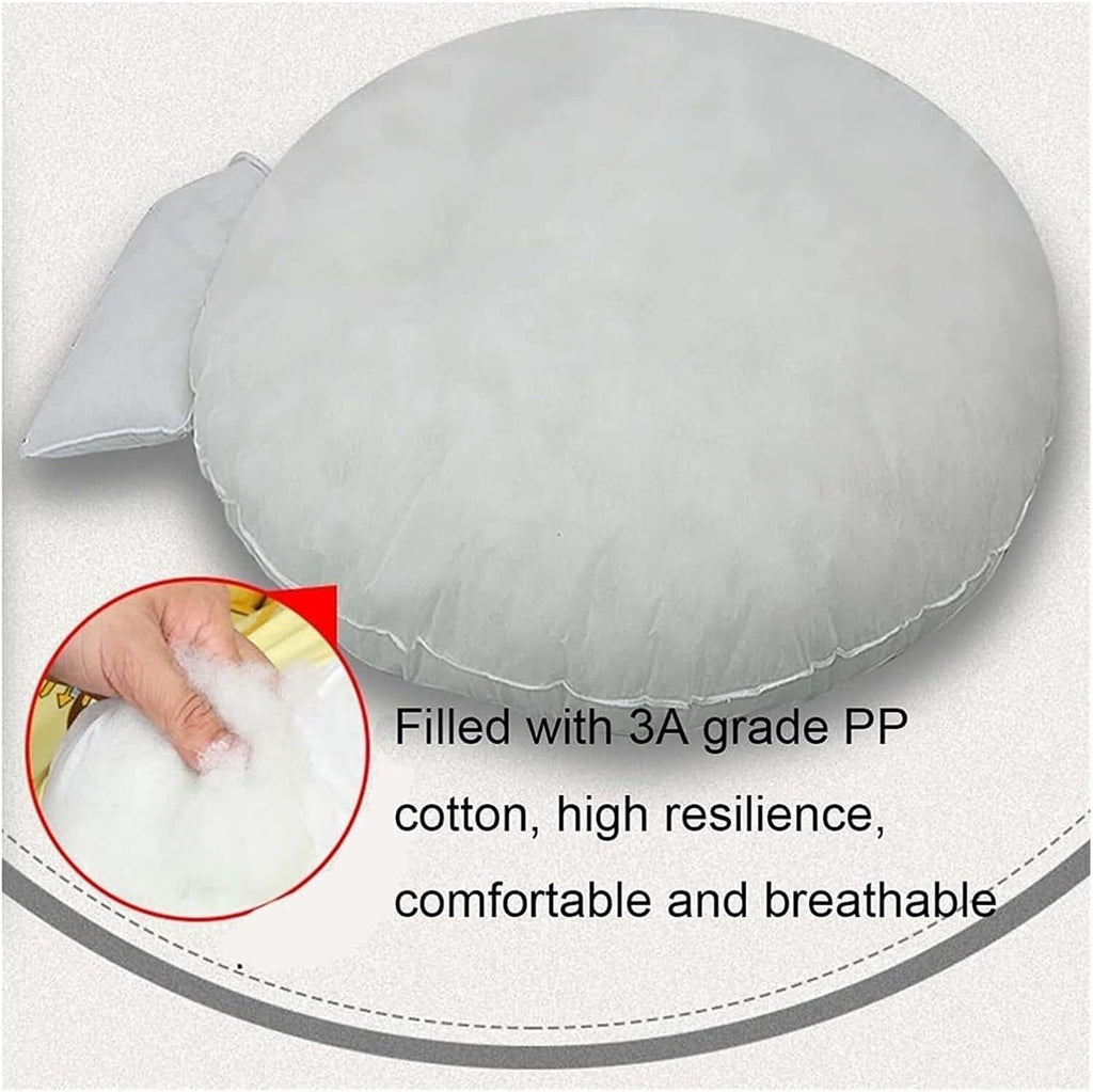 Wicker Egg Chair Cushion, Outdoor Hanging Hammock Cushion, Lounge Cushions for Patio Furniture, Round-Shaped Papasan Rocking Chair Cushion for Porch Swing
