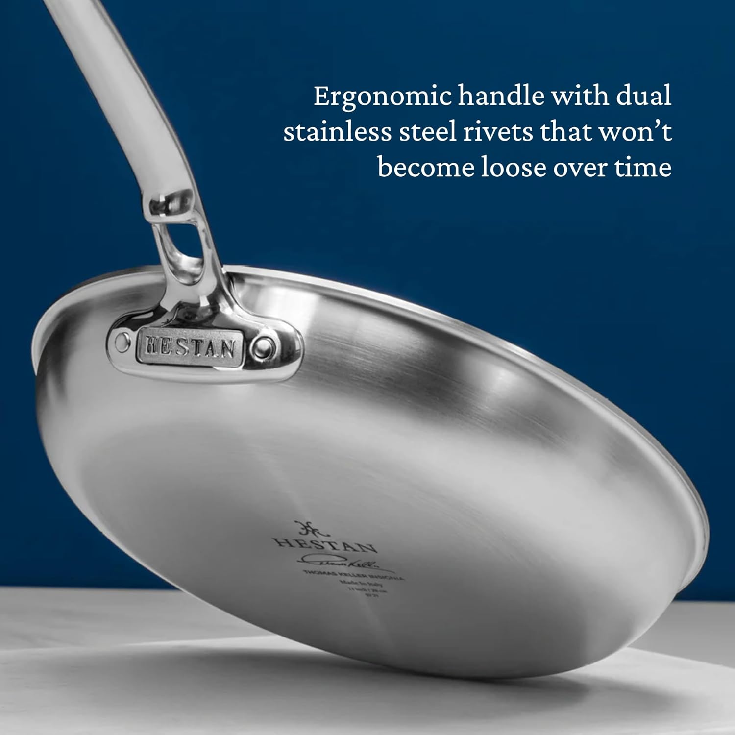 Thomas Keller Insignia by Hestan - 11' Stainless Steel Sauté Pan, Induction Cooktop Compatible
