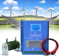 Wind Solar Hybrid Controller 3000W,with Dump Load Wind Turbine Generator Solar Panel 12V 24V 48V Battery Auto Mppt Charge Boost Charging Regulator Off Grid System,24V