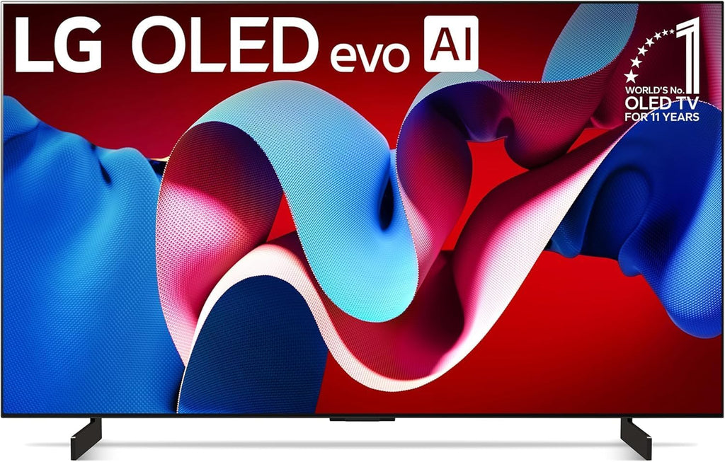 LG OLED65C4PUA OLED C4 65 Inch HDR 4K Smart OLED TV 144 HZ Refresh Rate + UAX 4K HDMI 2.0 Cable + CPS 24 Months Protection and Streaming Bundle with Alexa (65 INCH)