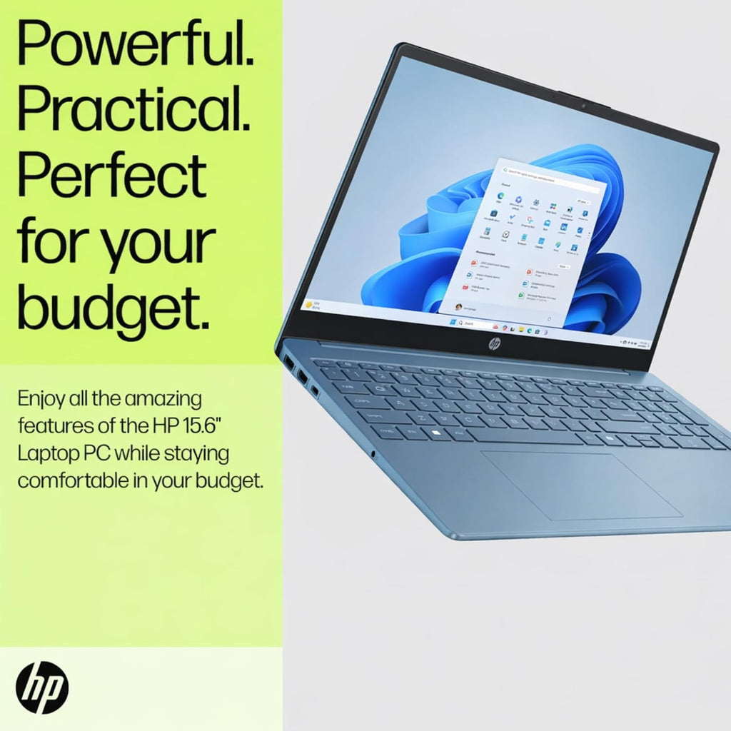 HP Ultrabook 15.6' Laptop, Microsoft 365 Included, Intel 13th 4-Core | 128GB UFS, no Mouse, Moonlight Blue