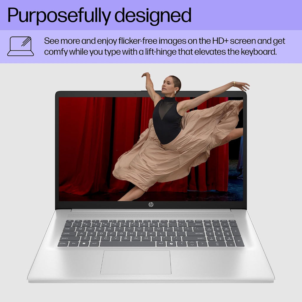 HP 2025 New 17 inch Laptop, 17.3' Touchscreen HD+ Display, Copilot AI, AMD Ryzen 5 7430U 6-Core, 32GB RAM, 1TB SSD, Wi-Fi 6, Windows 11 Pro, Business Computer, Windows 11 Pro, w/Accessory Box