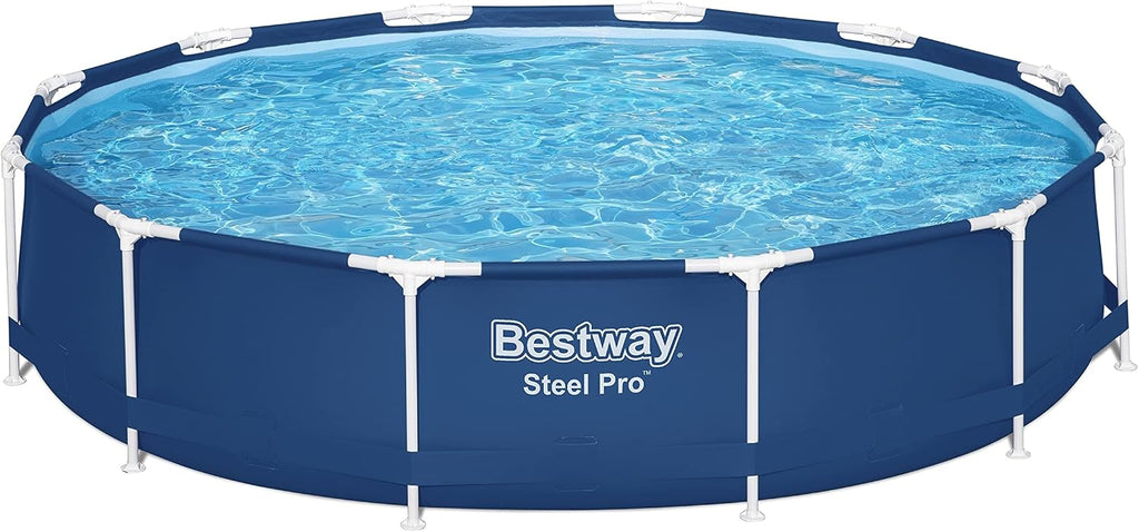 Bestway Steel Pro 12' x 30' Round Above Ground Pool Set | Includes 330gal Filter Pump