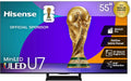 Hisense 55' U7 Mini-LED ULED 4K UHD Best Premium Gaming Google Smart TV (55U75QG, 2025 Model) - QLED, Native 165Hz, VRR 288, Up to 3000 Nits, HDR10+, Dolby Vision IQ · Atmos, IMAX Enhanced, 2.1.2 Ch