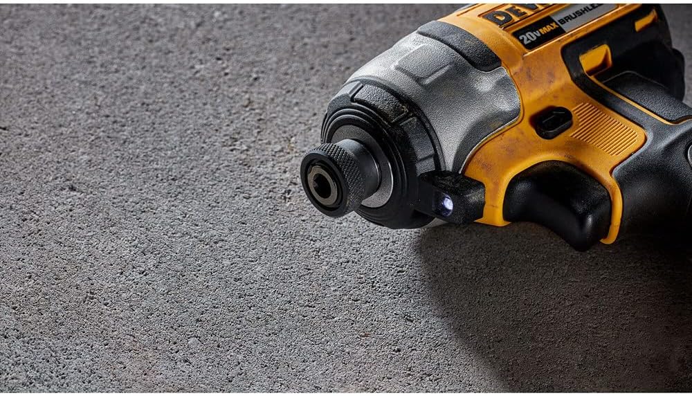 DEWALT 20V MAX Cordless Impact Driver Kit, Brushless, 1/4' Hex Chuck, 2 Batteries and Charger (DCF787C2)