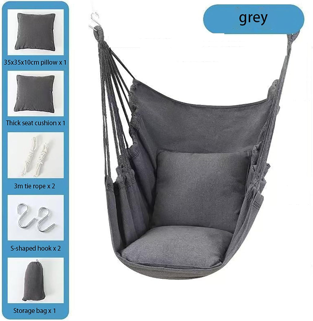 Hammock Swing - Dormitory Hanging Chair, Extended Seat Indoor Lazy Stool, Rocking Chair for College Students, Comfortable and Stylish Indoor Seat