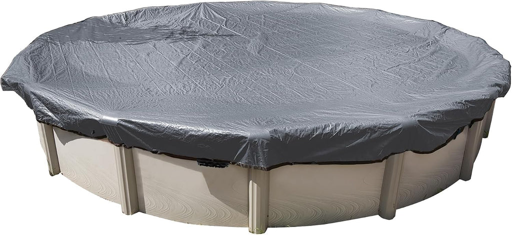 In The Swim 33 Ft Round Super Polar Plus Above Ground Pool Winter Cover - Heavy-Duty - 16 Year Year Warranty, UV-Resistant Tarp with Cable & Winch for Cold Weather Protection