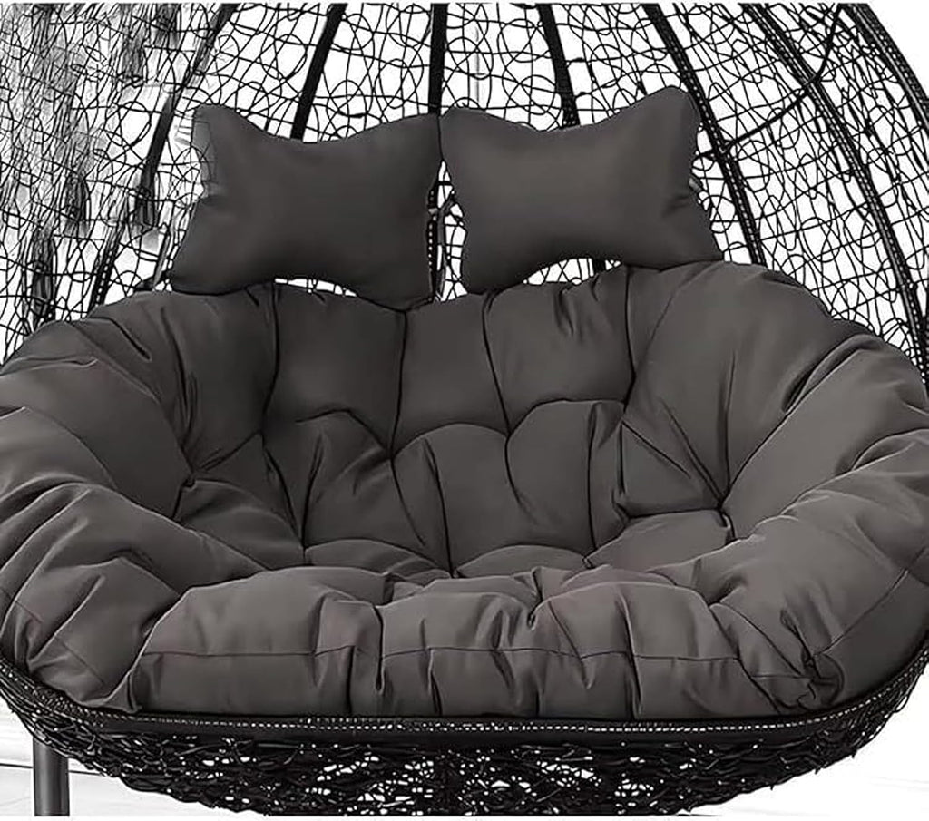 Egg Chair Swing Cushion, 2 Person Hanging Egg Chair Cushion Replacement, Double Hanging Basket Chair Cushion, Hanging Hammock Chair Cushion(C,130 * 110cm/51 * 43in)