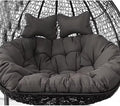 Egg Chair Swing Cushion, 2 Person Hanging Egg Chair Cushion Replacement, Double Hanging Basket Chair Cushion, Hanging Hammock Chair Cushion(C,130 * 110cm/51 * 43in)