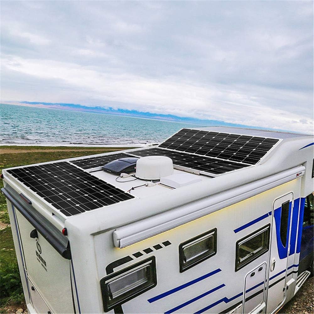 1.4Kw Wind Solar Power: 10pcs 100W Mono Solar Panels & 400W Wind Turbine Generator & 3000W Off Grid Inverter & Cable Connector& Accessories Home Boat RV