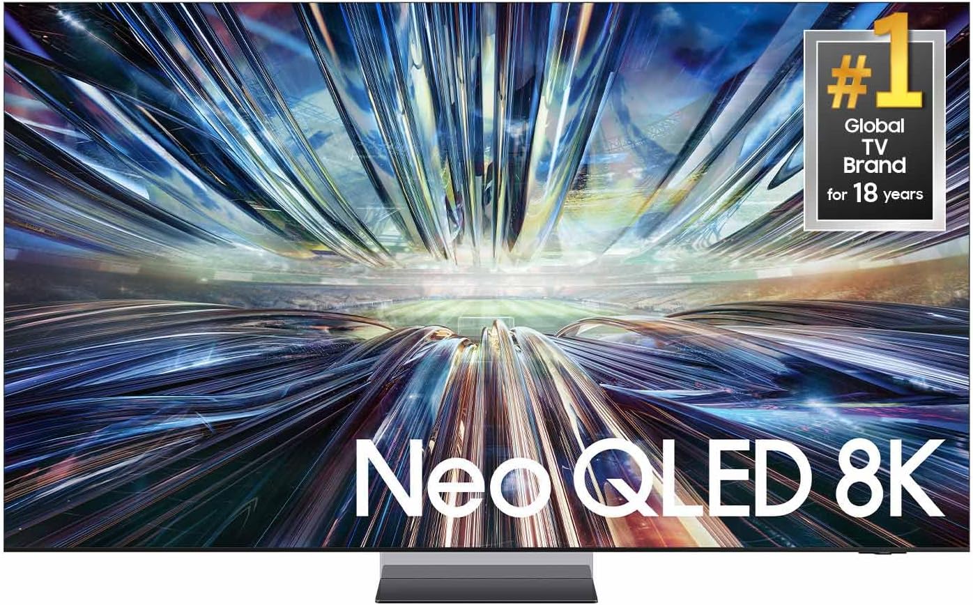 Samsung QN85QN900DFXZA 85 Inch Class QN900D Neo QLED 8K Smart TV with an AudioQuest G8 8-Outlet USB-A/USB-C AC Power Surge Protector (2024)