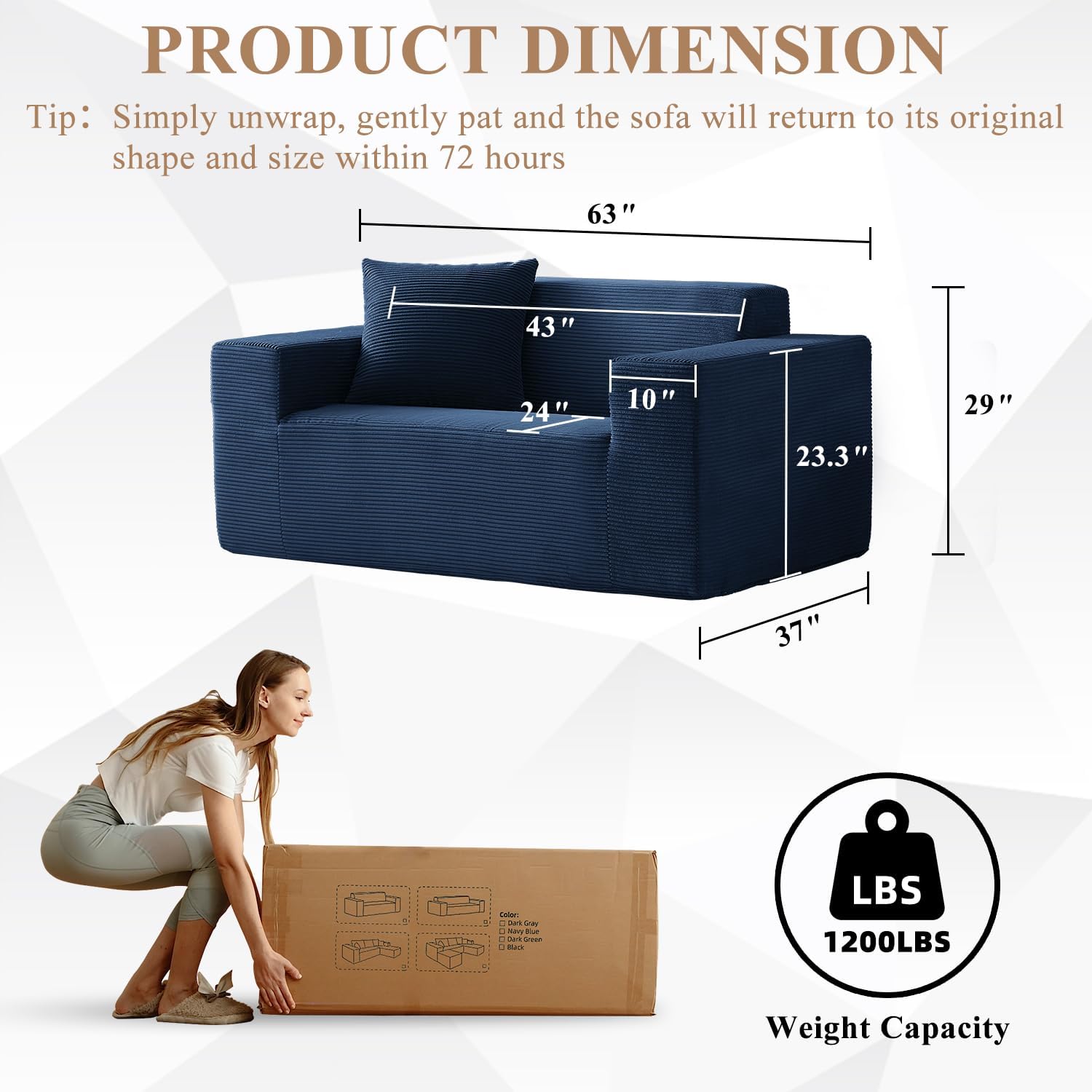 FILUXE Convertible Folding Sofa Bed - Sleeper Chair with Pillow, Modern Linen Fabric Floor & Futon Couch, Foldable Mattress for Living Room/Dorm/Guest Use/Home Office/Apartment, Single Size, Dark Gray