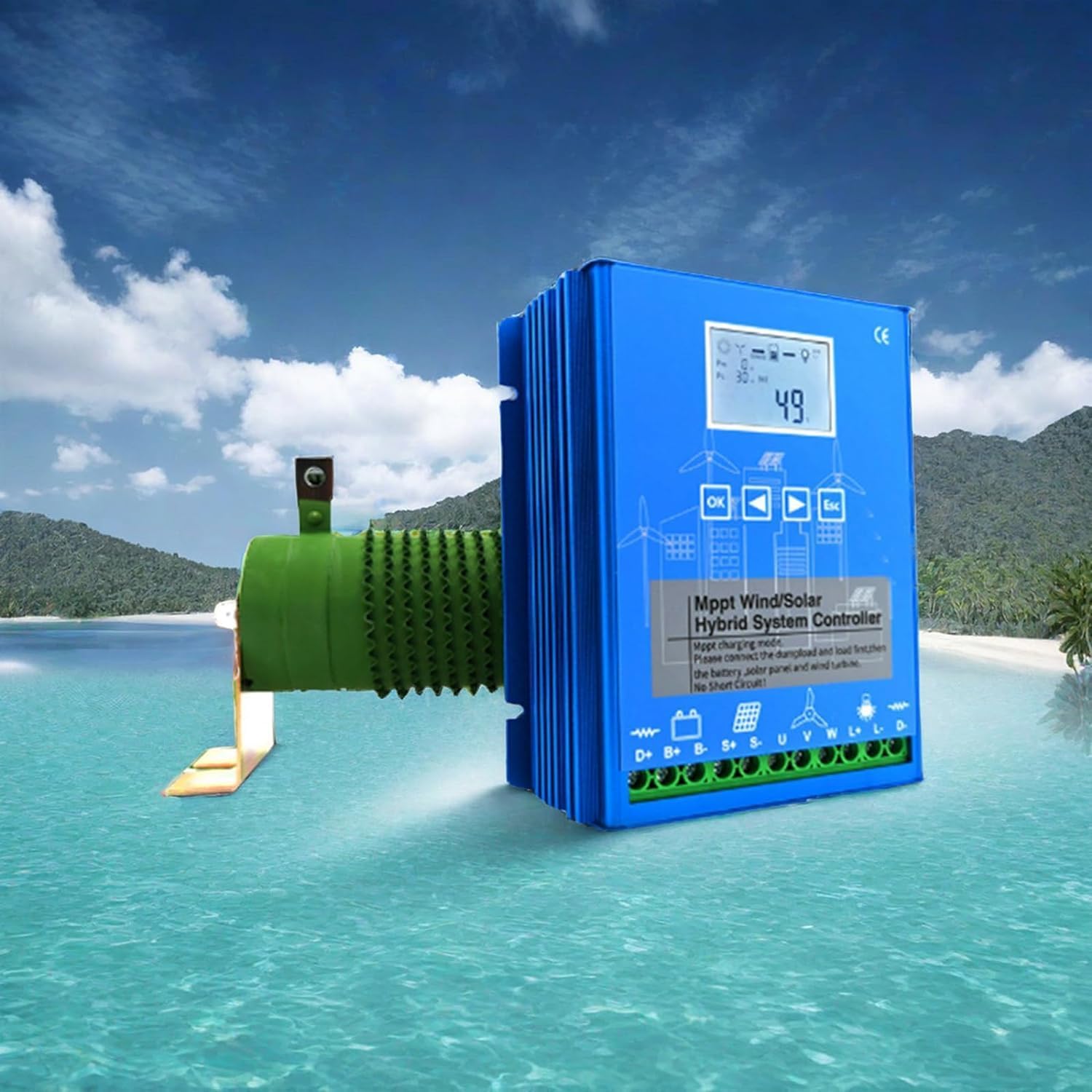 9000W Wind Solar Hybrid Charge Controller with Dump Load for Max 5000W Wind Turbine Generator 3000W Solar Panel