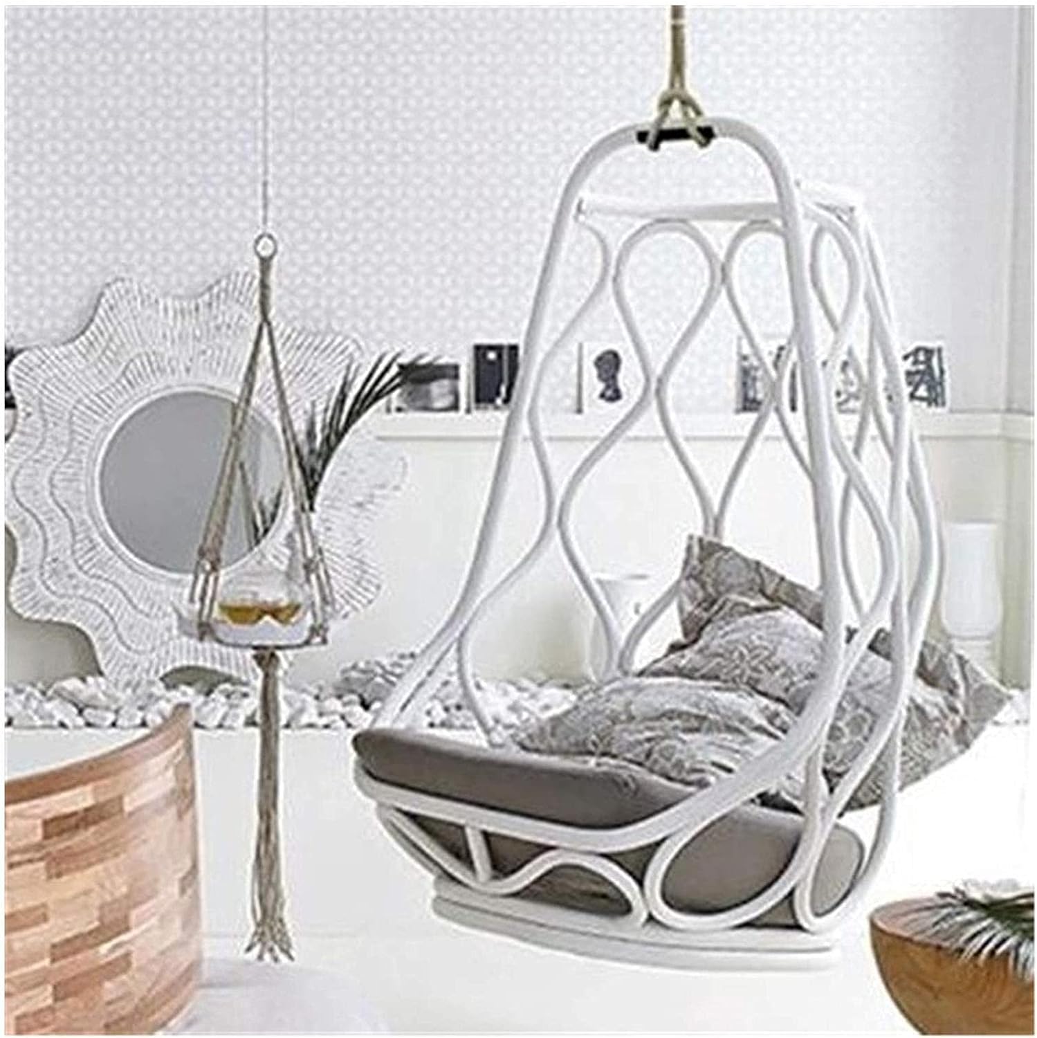 Swing Chair Swing Chair Iron Swing Indoor Bird's Nest Hanging Basket Rocking Chair Balcony Lazy Cradle Chair