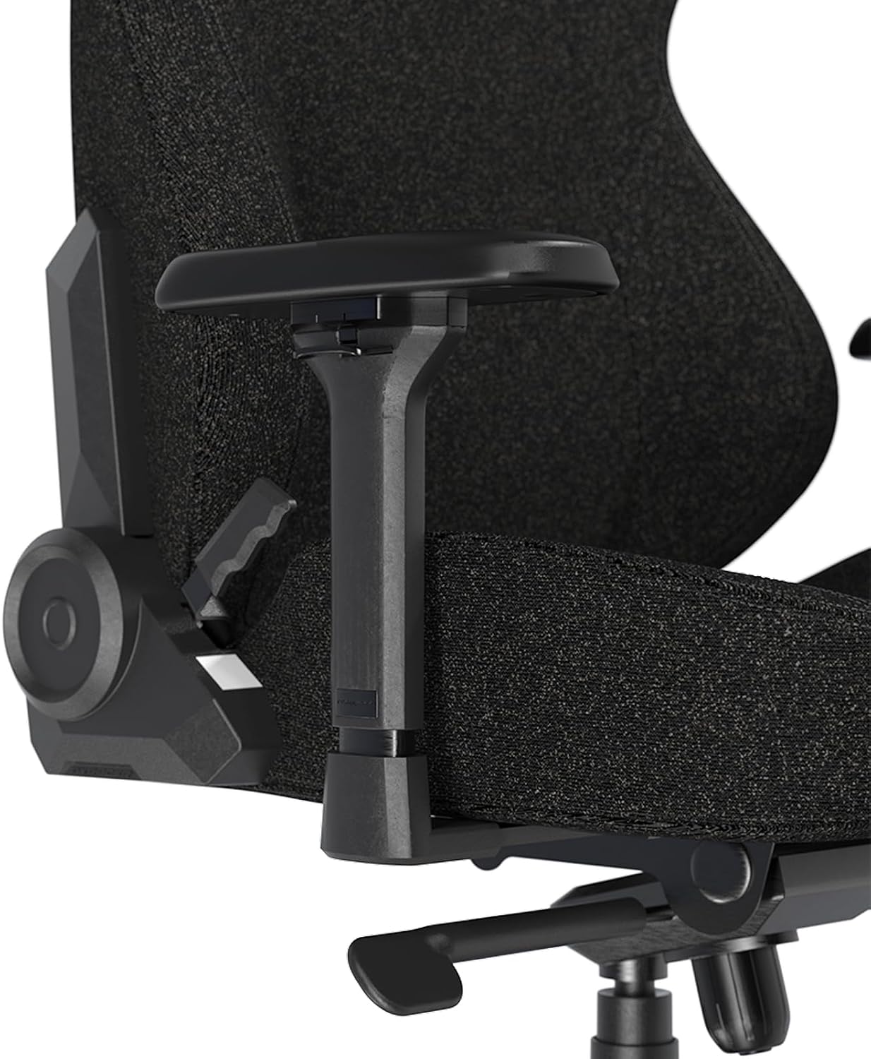 DXRacer Craft L Video Gaming Chair for Adults, Ergonomic Office Reclining Computer Chair with Magnetic Head Pillow and Lumbar Support, Racing Style Height Adjustable (Woven Fabric, Black)