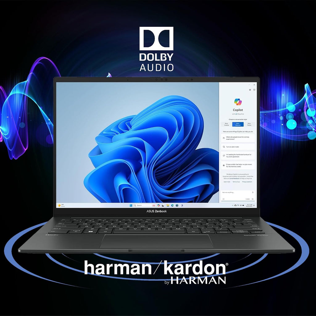 ASUS Zenbook 14 Laptop 14' WUXGA OLED Touch (500nits HDR, 100% DCI-P3) Intel 16-core Ultra 7 255H (>Ultra 9 185H) 16GB RAM 1TB SSD Backlit for Designer Business Professional Win11 ICP Hub