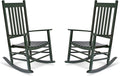 Shine Company Vermont Porch Rockers – Dark Green (Set of 2)
