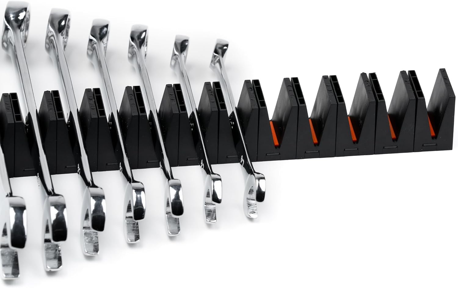 ToolBox Widget Wrench Organizer Pro Series 4.0 – Magnetic Wrench Holders for Tool Drawer – Modular Toolbox Organizer System – Tool Storage for Professional & DIY Mechanics - 6 Pack, 72 Holders