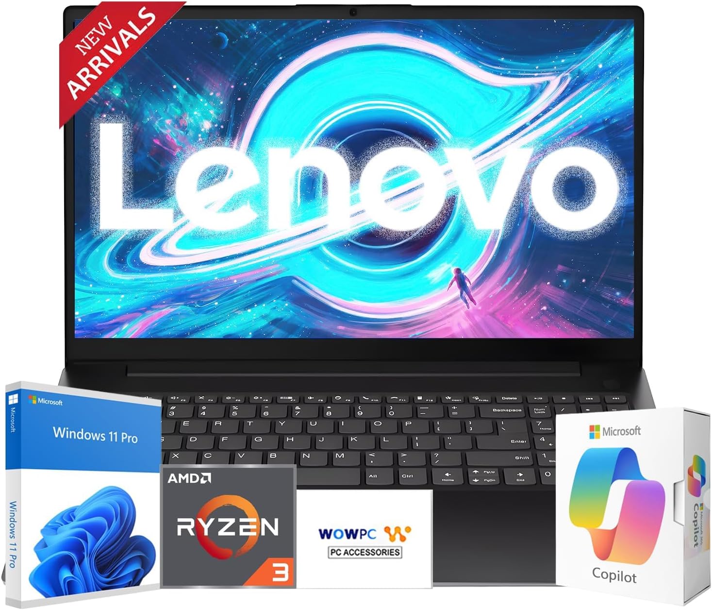 Lenovo 2026 Latest Business and Student Laptop, Ryzen 3 7320U(Outperforms Intel i7-1065G7), 16GB DDR5, 1TB PCIE, 15.6' FHD IPS Display, Wi-Fi 6, Bluetooth 5.3, Long Battery Life, Windows 11 Pro