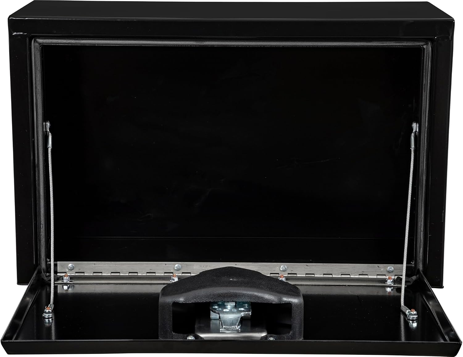 Buyers Products 1703312 Black Steel Underbody Truck Tool Box – 15 x 10 x 24 Inch - Truck Bed & Underbelly RV Storage Box, Locking T-Latch, Weather-Resistant, Heavy-Duty Flatbed Job Box, Made in USA