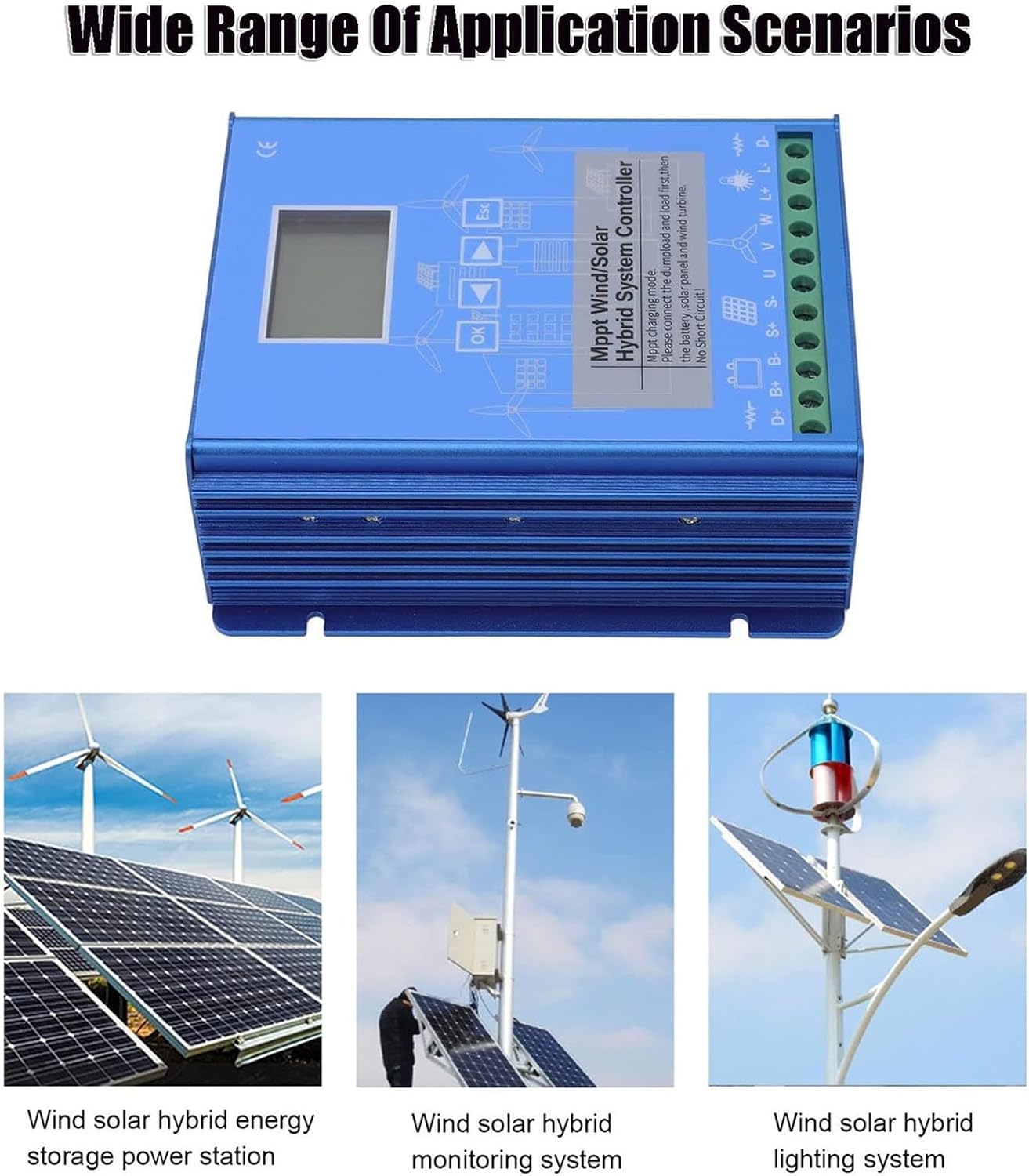 12V/24V/48V Wind Solar Hybrid System, 2000w-6000W Wind Solar Hybrid Boost Controller, Wind Turbine Generator Solar Panel, Hybrid Charge Controller(24v,3000w)