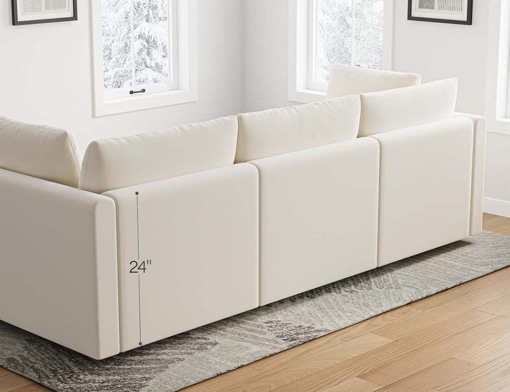 Sectional Couches for Living Room U Shaped Cloud Couch with Ottoman Deep Plush 5 Seats Sofa Modern Sofa for Apartment