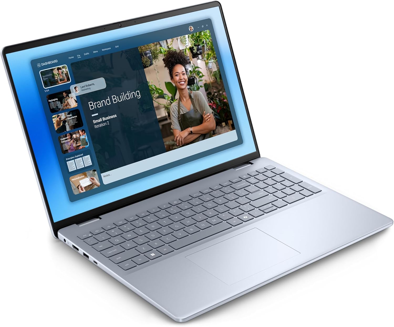 Dell Inspiron 16 Business Laptop PC, 16' FHD+ Touchscreen, Intel 10-Core 7 150U (5.4 GHz Turbo), 16 GB DDR5, 1 TB SSD, Backlit Keyboard, Fingerprint Reader, Wi-Fi 6E, 1080p FHD Webcam, Windows 11 Pro