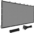 Shade&Beyond Customized Size 8' X 10' Shade Cloth with Grommets, 90% UV Protection Pergola Shade Cover Mesh Tarp Sun Screens for Patio GN06, Light Gray