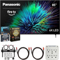 Panasonic TV-85W70BP W70 Series 85 inch LED 4K Ultra HD Smart Fire TV Bundle with 2X HDMI 2.0 Cable, TV Wall Mount, 6-Outlet Surge Adapter, Theater Essentials and Exclusive 26 Month Protection Pack