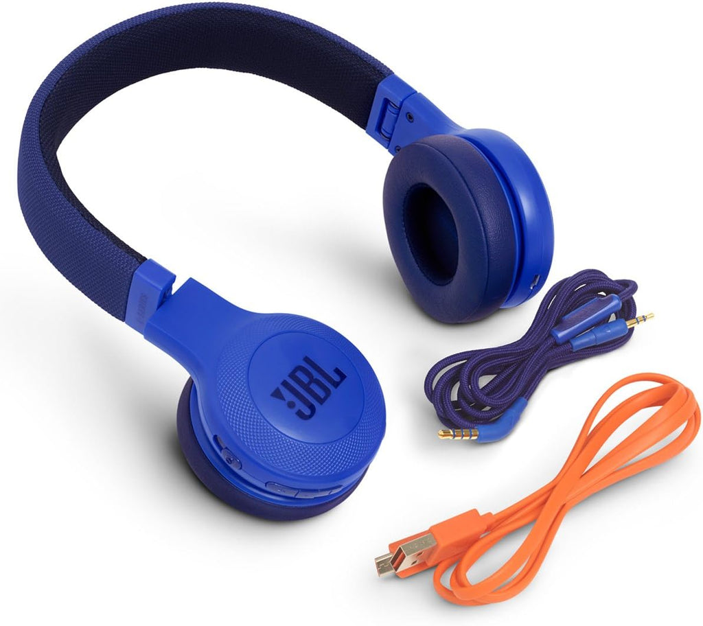 JBL E45BT On-Ear Wireless Headphones (Blue)