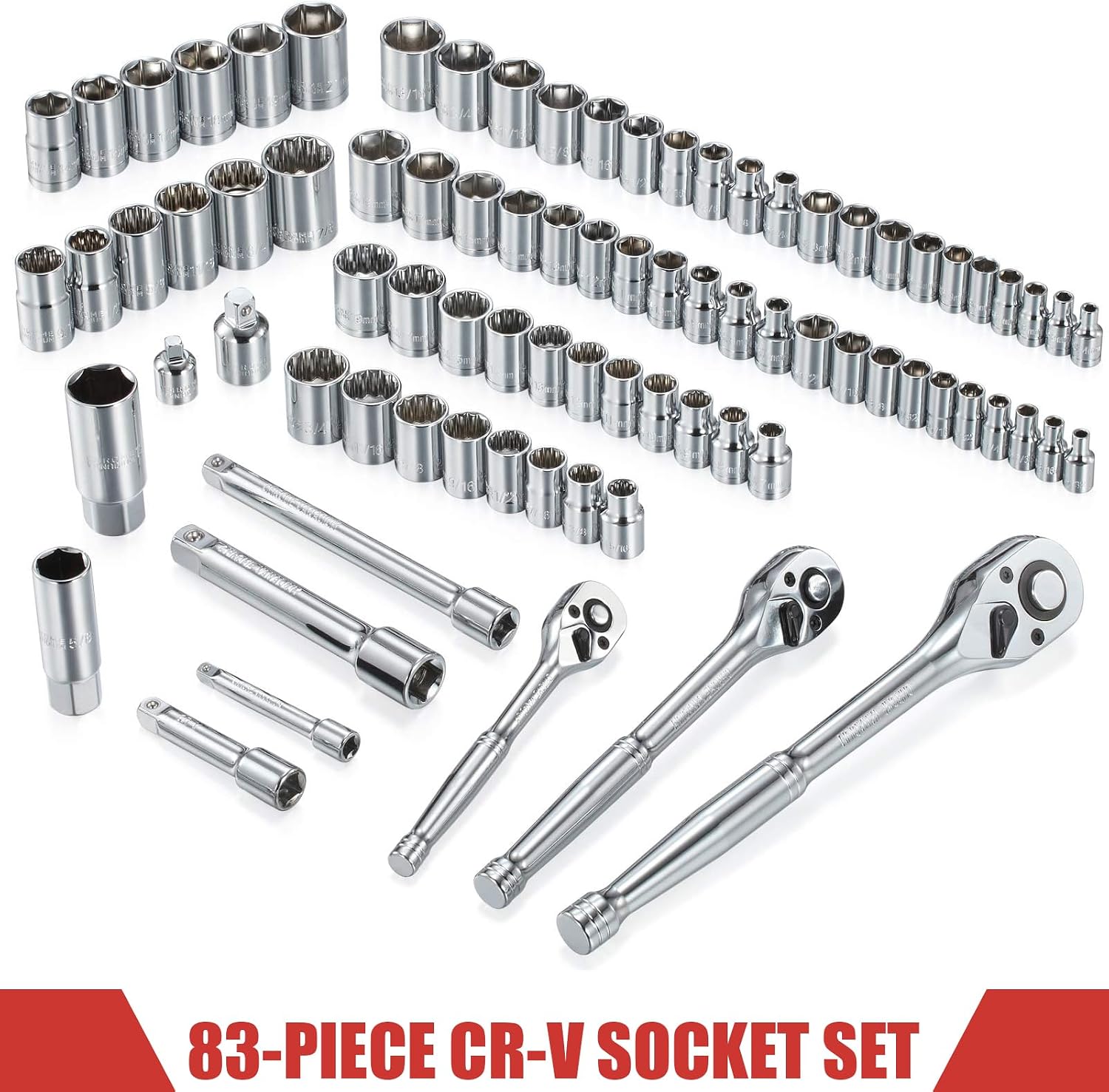 438-Piece Mechanics Tool Set with 3-Drawer Heavy Duty Metal Box Repair Tool Kit -02
