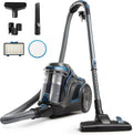 Vacmaster CC0501 Ultra Silent Bagless Canister Vacuum Powerful Cleaner with HEPA Filtration, One-Touch Release Dust Cup, Built-in Dust Tool & Retractable Cord for Low-Pile Carpet and Hard Floor