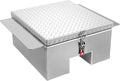 VEVOR Truck Bed Tool Box, Heavy Duty Aluminum Tool Box with Diamond Plate, Storage Toolbox Chest Organizer Supports up to 220 lbs, Ideal for Pickup, Truck Bed, RV, Trailer, 30.3 x 24 x 12.2 in, Silver