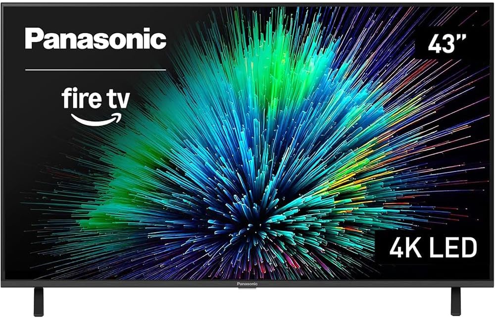 Panasonic TV-43W70BP W70 Series 43 inch LED 4K Ultra HD Smart Fire TV Bundle with 2X HDMI 2.0 Cable, TV Wall Mount, 6-Outlet Surge Adapter, Theater Essentials and Exclusive 26 Month Protection Pack