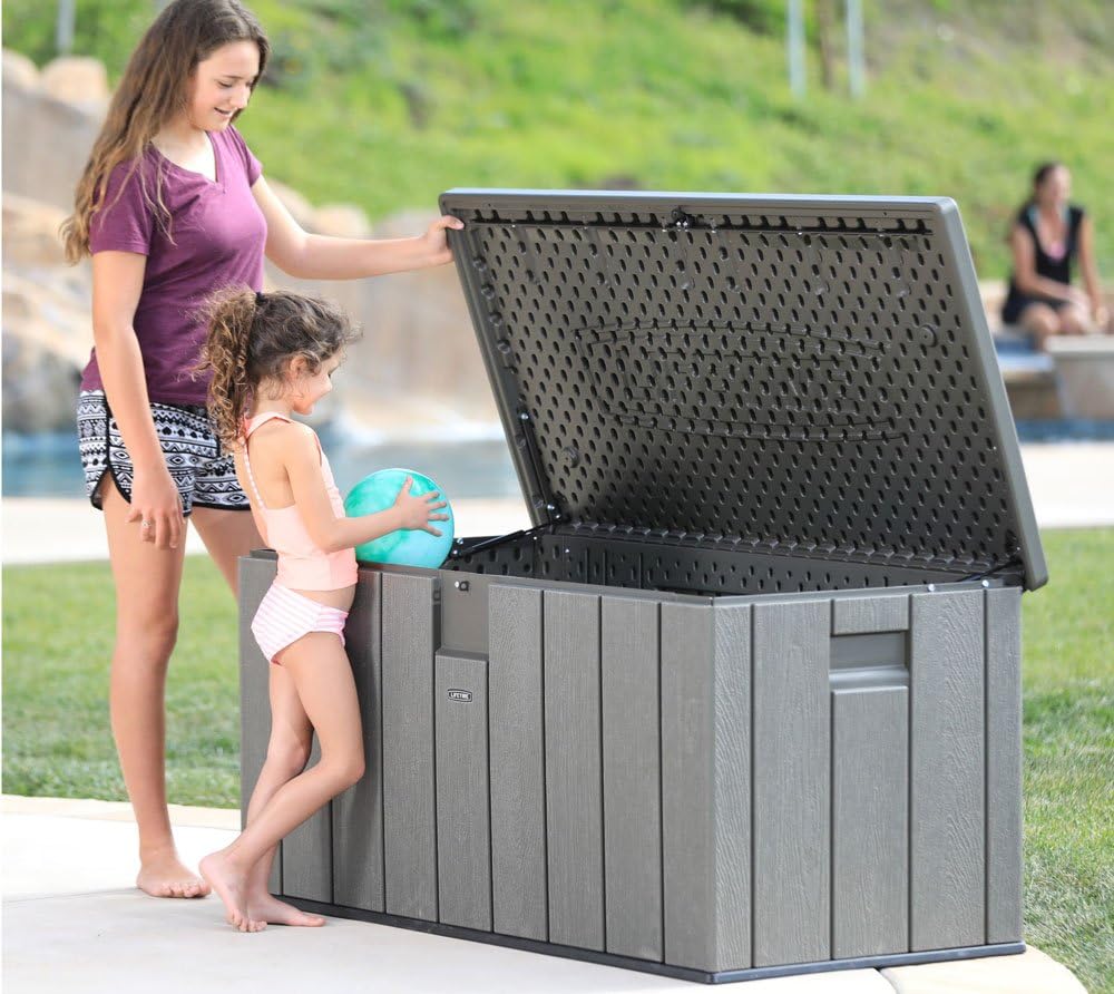 LIFETIME Outdoor Storage Box, 150 Gallon