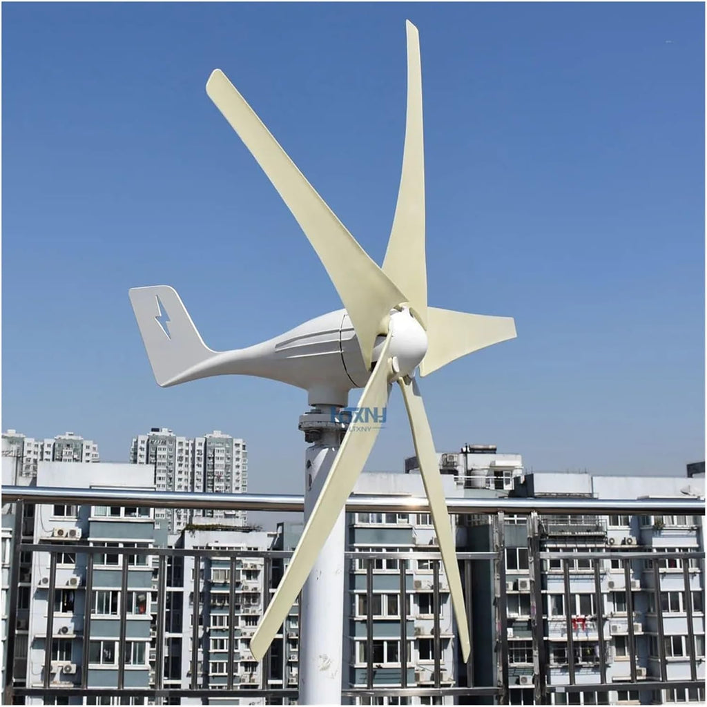 Wind Turbine Generator 3000W 5000W 7000W 12V 24V 48V 3 Blades Horizontal Wind Turbine Power Generator Windmill With MPPT Hybrid Charger Controller for Home, Farm, RVs, Boats(Mppt control,12V_3000W)