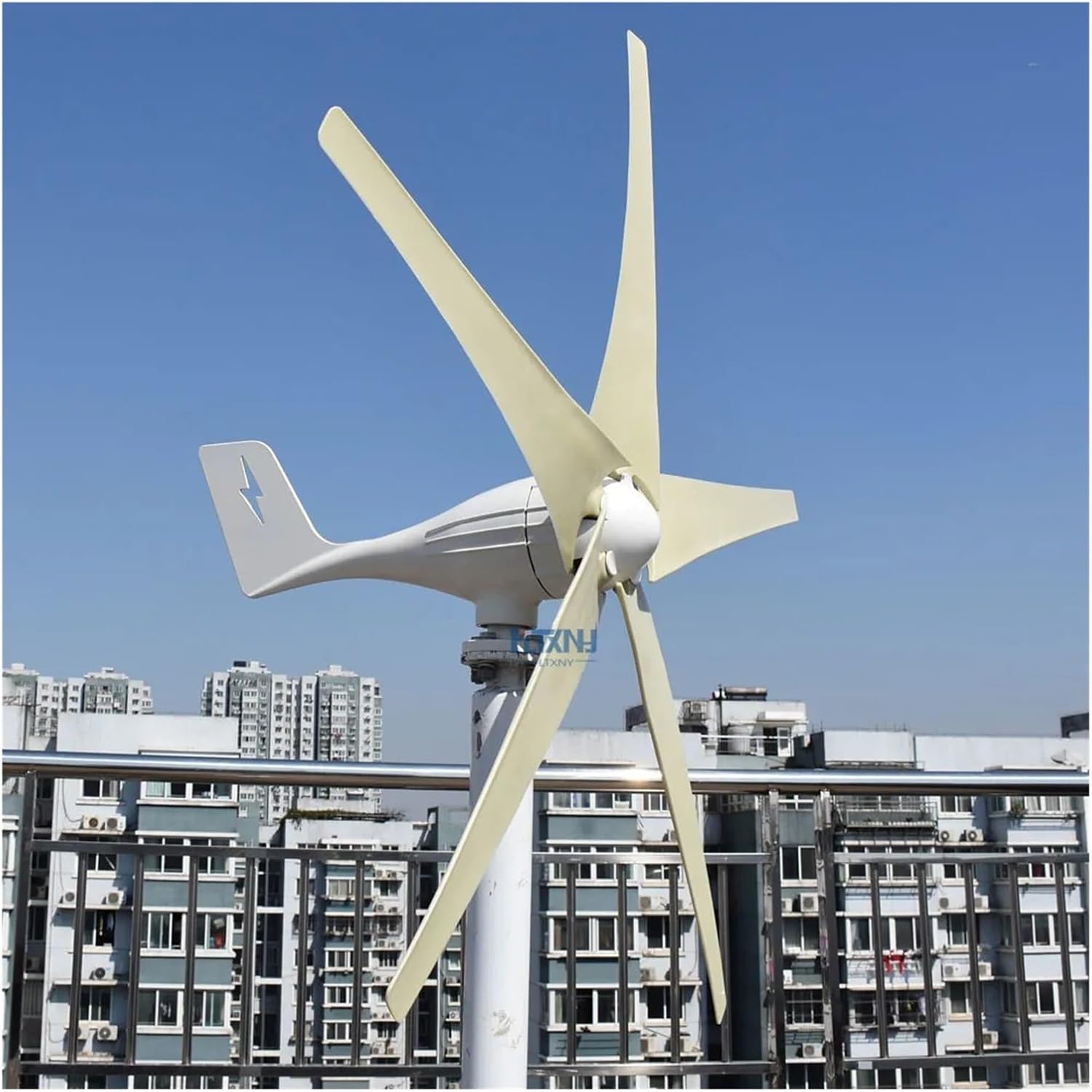 Wind Turbine Generator 3000W 5000W 7000W 12V 24V 48V 3 Blades Horizontal Wind Turbine Power Generator Windmill With MPPT Hybrid Charger Controller Low Starting Speed for Home(Wind turbine only,12V_700