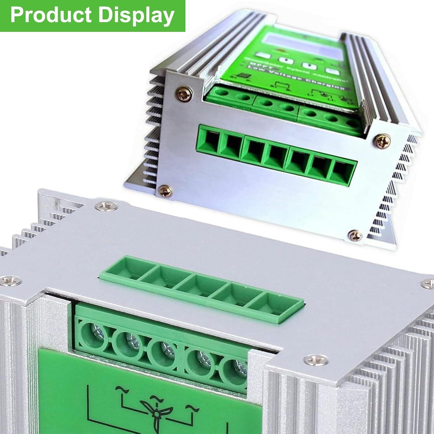 MPPT Hybrid Charge Controller 3000W for Wind Turbine Generator & Solar Panel with LCD Display & Dump Load, Wind Solar Auto Regulator,48V